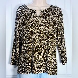 Calvin Klein Leopard Print Women’s Size M Top